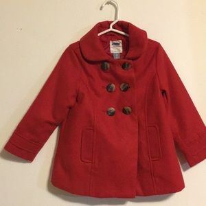 Red wool coat